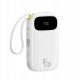 Powerbank Baseus EnerFill FC31 20000mAh 45W z wyświetlaczem cyfrowym i 2 wbudowanymi kablami (USB-C + Lightning) - biały 11