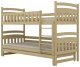 Łóżko piętrowe JULITA 200x90 sosna lakierowana drewniane trzyosobowe KOCOT KIDS 1