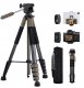 Statyw Fotograficzny Foto 190cm 4kg Uchwyt Na Telefon + Pilot / K&f Kf09.155 9