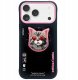 Etui Nimmy Glasses Cool Cat MagSafe do iPhone 17 Pro czarno różowy 1