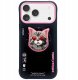 Etui Nimmy Glasses Cool Cat MagSafe do iPhone 17 czarno różowy 1