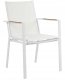 Zestaw 4 krzeseł ogrodowych BUSSETO Metal Biały 5