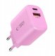 Ładowarka sieciowa Tech-Protect NCA30 USB-A, USB-C Network Charger PD 30W / QC3.0 Baby Pink 2