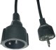 MicroConnect Power Extension Cord EU to 2