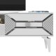 TV staliukas Kalune Design Yumedi, baltas/sidabrinis 2