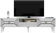 TV staliukas Kalune Design Yumedi, baltas/sidabrinis 3