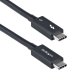 Kabel USB StarTech Thunderbolt - USB-C 1 m Czarny (TBLT5MM1M240W) 1