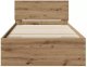 Ramka łóżka bez materaca i zagłówka Dąb Rzemieślniczy 90x200 cm Lumarko! 2