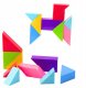Klocki Magnetyczne Tangram Kolorowa Układanka Naklejki 9 el. 3
