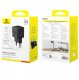Ładowarka sieciowa Baseus Palm 20W USB-A, USB-C czarna 12