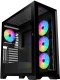 VeinX case GL29AL-BK, ATX, Průhledná bočnice, 4x 120mm ARGB Fan, ARGB Hub, Černá 1