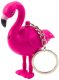 Brelok Do Kluczy Plecaka Flaming LED Dźwięki Różowy 2