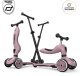 Zestaw: Scoot and Ride HK1 Push and Go 2w1 jeździk i hulajnoga dla dzieci 1-5 lat, kolor: Wildberry + kask rozm. XXS-S + ochraniacze ROSE XXS 19