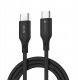 Kabel USB C do USB C Forcell F-Energy QC4.0 PD 3A 60W Silicone 1 m C344 czarny 2