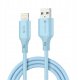Kabel USB A do Lightning Forcell F-Energy 2,4A 12W Silicone 1 m C343 niebieski 3