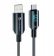 Kabel USB ForCell USB-A - USB-C 1.2 m Czarny 1