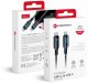 Kabel USB C do USB C Forcell F-Energy QC4.0 PD 3A 60W Digital 1,2 m C274 czarny 2