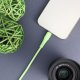 Kabel USB A do Lightning Forcell F-Energy 2,4A 12W Silicone 1 m C343 zielony 2
