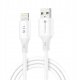 Kabel USB ForCell USB-A - Lightning 1 m Biały 1