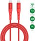 Kabel USB 4smarts USB-C - USB-C 1.5 m Czerwony (541453) 2