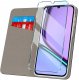 krainaGSM Etui z klapką do Realme Note 60 Zamykane Czarne Futerał + Szkło 9H 2