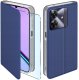 krainaGSM Etui z klapką do Realme Note 60 Zamykane Granatowe Futerał + Szkło 9H 1