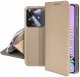 krainaGSM Etui z klapką do Realme Note 60 Zamykane Złote Futerał + Szkło 9H 6