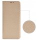 krainaGSM Etui z klapką do Realme Note 60 Zamykane Złote Futerał + Szkło 9H 8