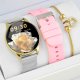 Smartwatch Rubicon Zestaw damski Smartwatch Asturia + bransoletka złota 1