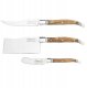 LAGUIOLE Cheese knives Laguiole Olive Wood SET 3 SdV 1
