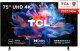 TCL V6C 75V6C Telewizor 190,5 cm (75") 4K Ultra HD Smart TV Wi-Fi Metaliczny 330 cd/m 1