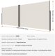 Parawan boczny na taras markiza osłona na roleta przeciwsłoneczna 200x600cm 6