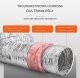 Przewód rura spiro kanał elastyczny wentylacyjny flex aluminium 108 mm 7m 2