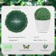 Sztuczna roślina sztuczny bukszpan topiary 2 szt 40 cm 12