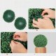 Sztuczna roślina sztuczny bukszpan topiary 2 szt 40 cm 4