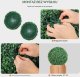 Sztuczna roślina sztuczny bukszpan topiary 2 szt 40 cm 10
