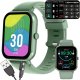 Smartwatch zegarek damski męski gumowy pasek sport bluetooth rozmowy zieleń 1