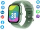 Smartwatch zegarek damski męski gumowy pasek sport bluetooth rozmowy zieleń 2