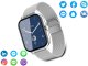 Smartwatch zegarek damski męski gumowy pasek sport bluetooth rozmowy szary 2