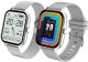 Smartwatch zegarek damski męski gumowy pasek sport bluetooth rozmowy szary 7