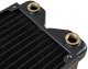 Phobya R27-S240 Radiator, 240 mm Radiator, 18 FPI, Kupferlamellen, 2x G1/4-Zoll-Anschlüsse – schwarz 2