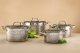 Komplet garnków 8 el. ze stali nierdzewnej Bubble 1