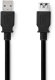 Kabel USB Nedis USB-A - USB-A 3 m Czarny (CCGL61010BK30) 1