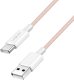 Kabel USB LogiLink USB-A - USB-C 1 m Różowy (CU0324) 1