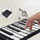 Pianino zwijane 88 klawiszy przenośne 128 rytmów ładowane USB do nauki 4