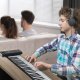 Pianino zwijane 88 klawiszy przenośne 128 rytmów ładowane USB do nauki 7