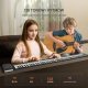 Pianino zwijane 88 klawiszy przenośne 128 rytmów ładowane USB do nauki 9