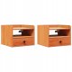 Stolik nocny z szufladą 2 pcs Woskowy brąz 38 x 36 x 29.5 cm Lumarko! 1