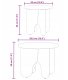 Stolik kawowy 2 pcs Woskowy brąz 39,5 x 39,5 x 30 cm Lumarko! 10
