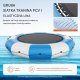 Dmuchana trampolina wodna + pompka elektryczna 415 cm niebieska 5